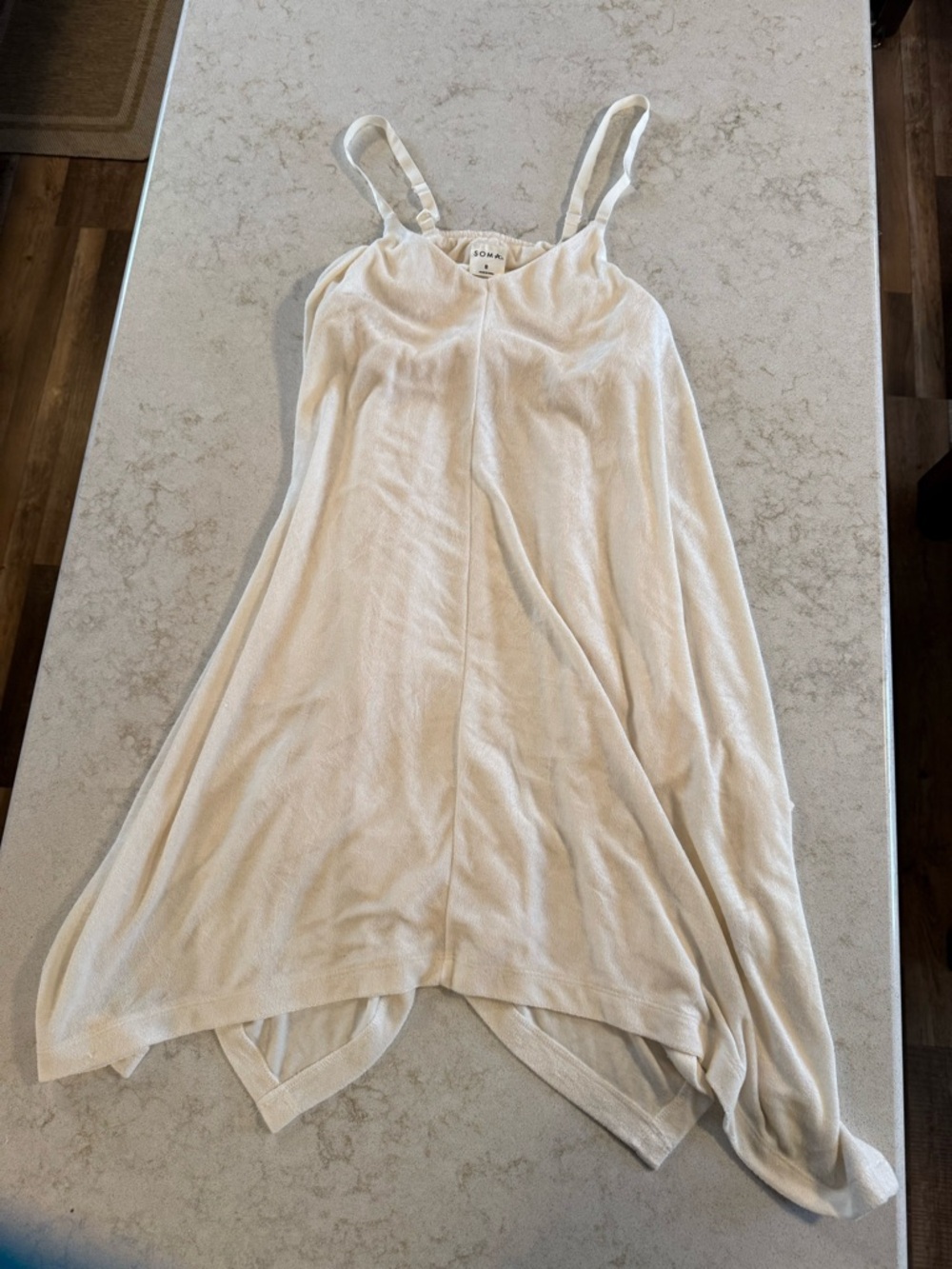 Soma Terry after bath Cover Up in Color Coconut NWOT Size S